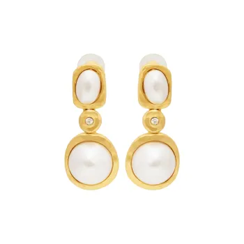Kenneth Jay Lane Pearl detailing Earrings