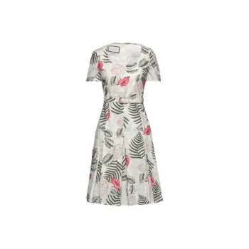 GUCCI Short Sleeved Dresses Women's Multicolor