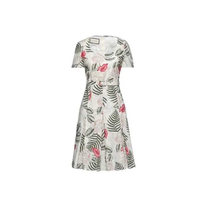 GUCCI Short Sleeved Dresses Women's Multicolor-0