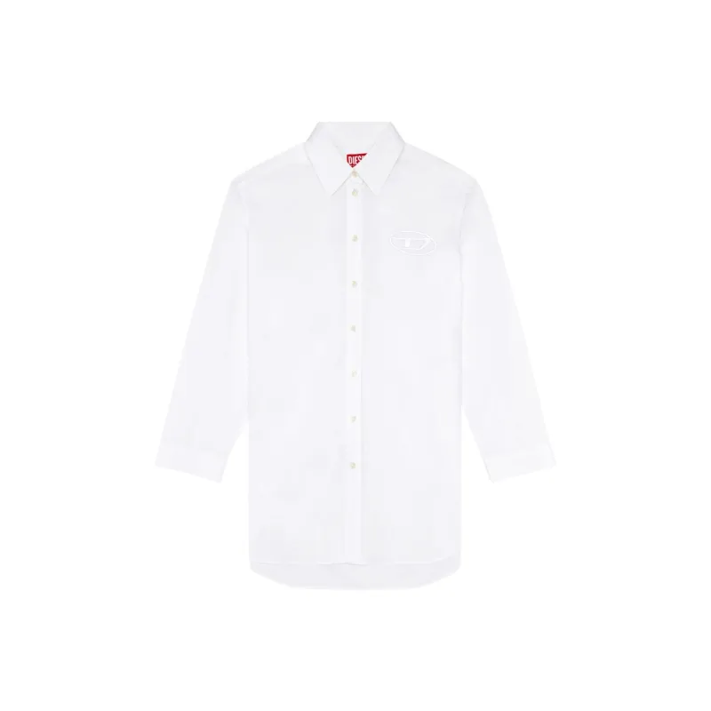 DIESEL D Dalis Logo Embroidered Shirt Dress-0