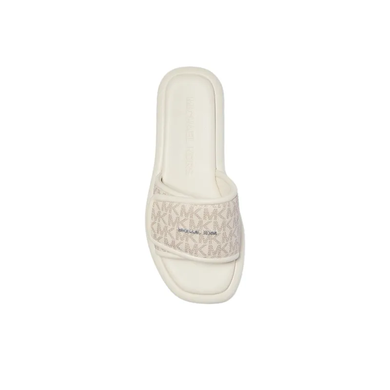 MICHAEL KORS Slide Slippers Women's White-3