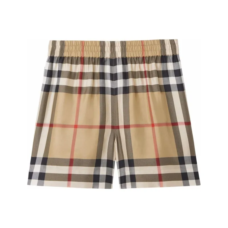 Burberry Check detail Shorts-0