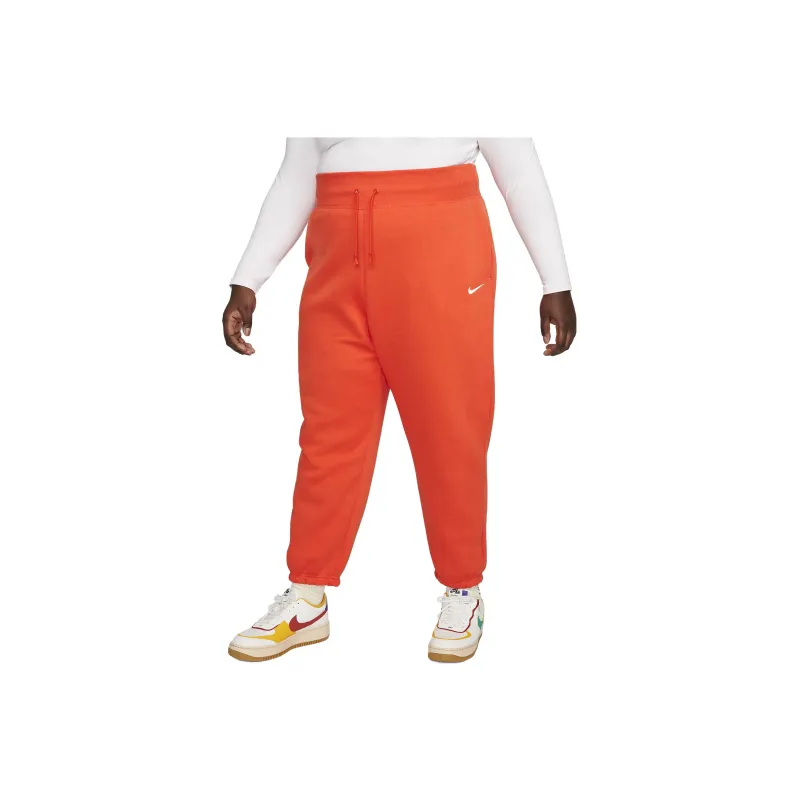 Nike Sportswear Phoenix Fleece Knitted Sports Pants Women's Red Orange-0