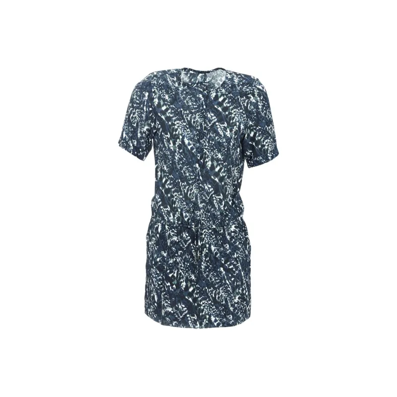 IKKS PARIS Short Sleeved Dress Women's Marine Blue-0