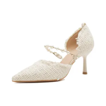 City Camel High Heels Women's White