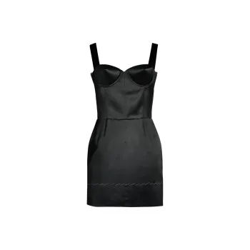 Maison Margiela Contrast Stitch Corset Dress