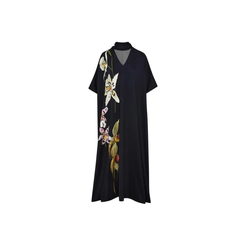 Oscar De La Renta Orchid Jersey Kaftan-0