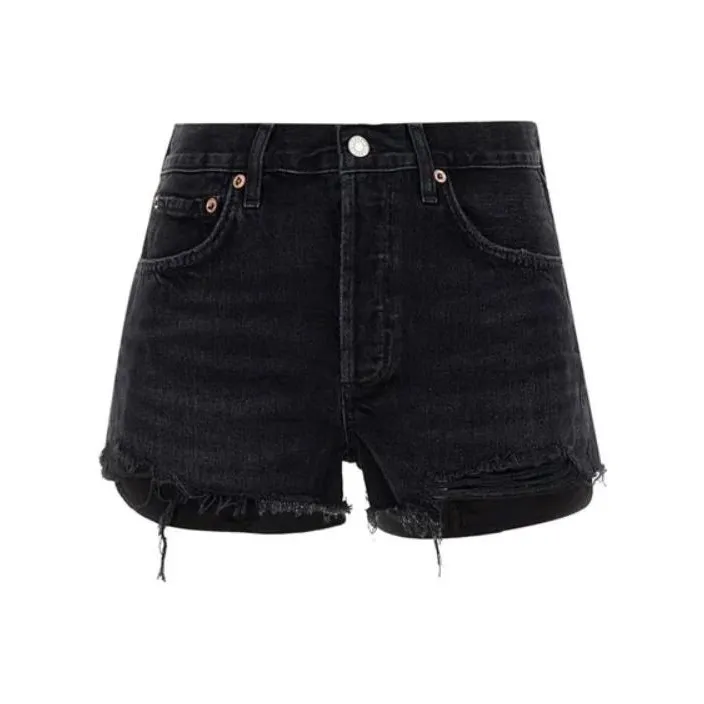 AGOLDE Casual Shorts Women's Black-0