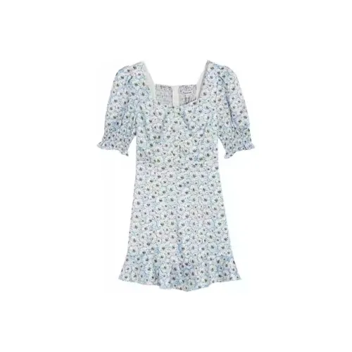 Bebe SS23 Short Sleeved Dresses Women's Blue White