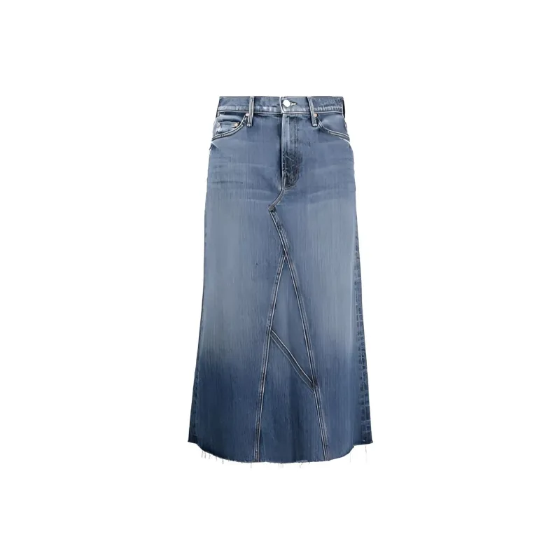 MOTHER Denim Long Skirts Women's Blue-0