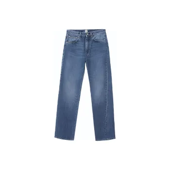 TOTEME Cropped Straight Leg Jeans