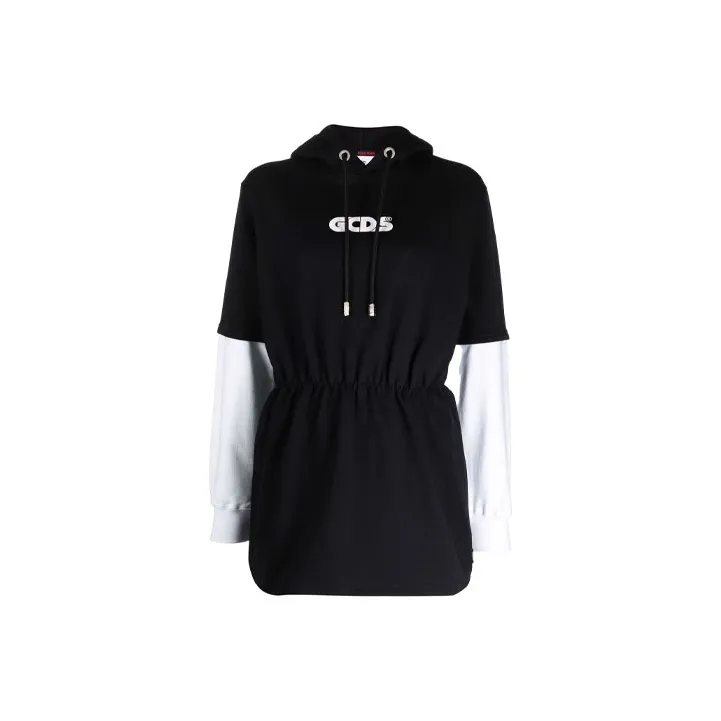 GCDS Long Sleeved Dresses Women's Black-0