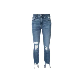 3X1 SS22 Ripped Pants Jeans Women's Blue