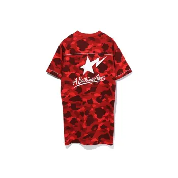 A BATHING APE Color Camo Sta S/S Shirt Red