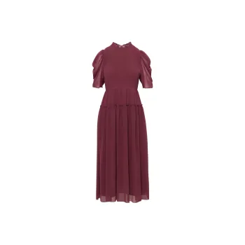 ARITZIA Wilfred Parlour Dress Short-Sleeved Dresses Women's Spiced Burgundy