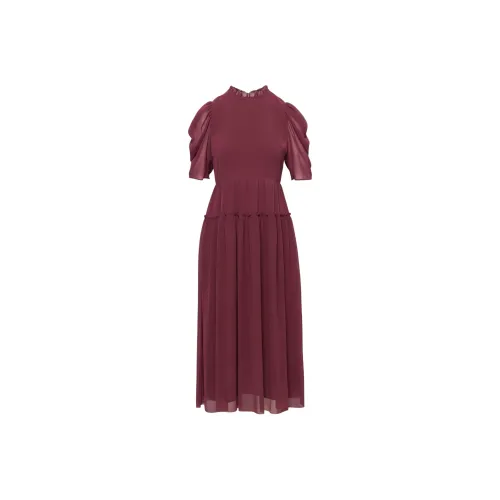 ARITZIA Wilfred Parlour Dress Short-Sleeved Dresses Women's Spiced Burgundy