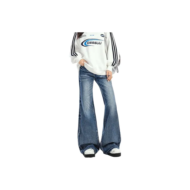 FAIRWHALE Jeans Women's Vintage Blue-0