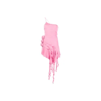Blumarine Rose-detail Ruffled Minidress