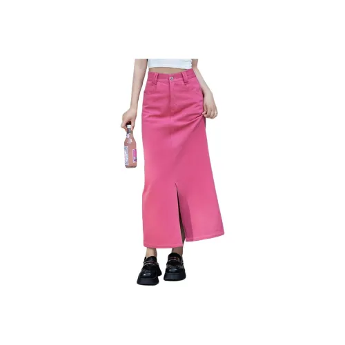 You Cow Me Pants Denim Long Skirts Women's