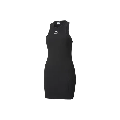 PUMA Sleeveless Dresses Women's Black