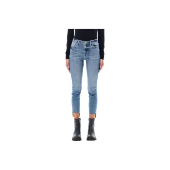 FRAME High Rise Skinny Jeans