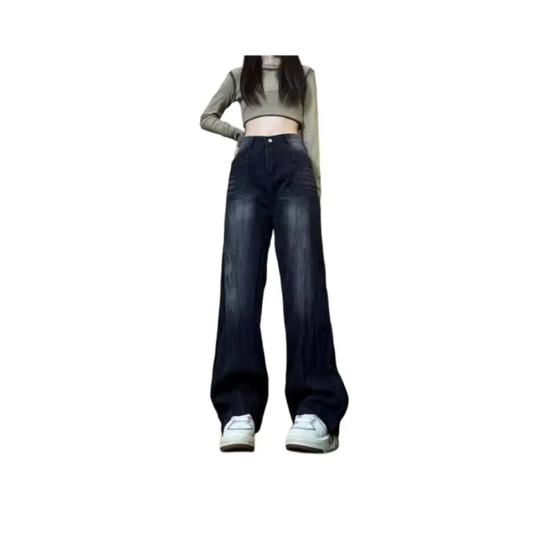 Concubine Zhu Jeans Unisex Black Gray-0