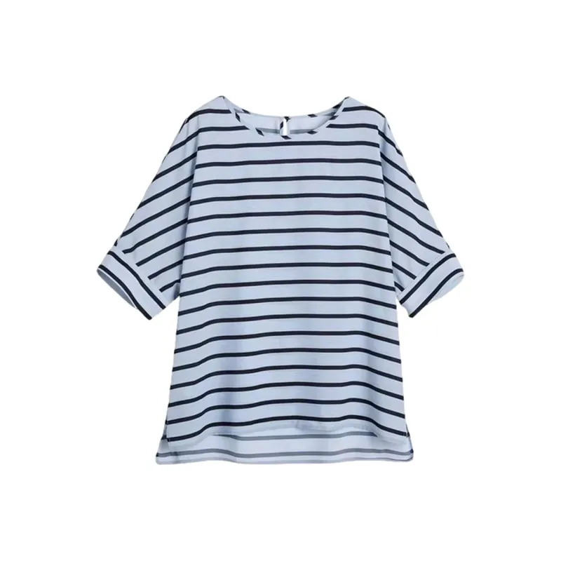 Ning Cai Yuer Shirts Women's Sky Blue-0