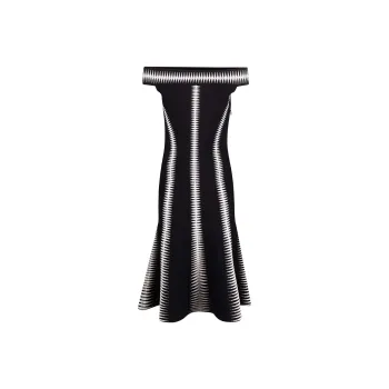 Alexander McQueen Jacquard Off-shoulder Midi Dress