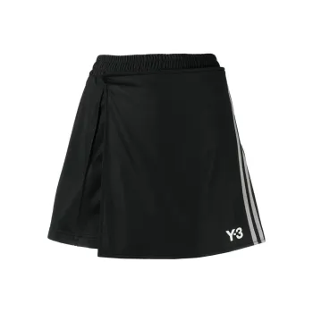 Y 3 Logo print Cotton Skorts
