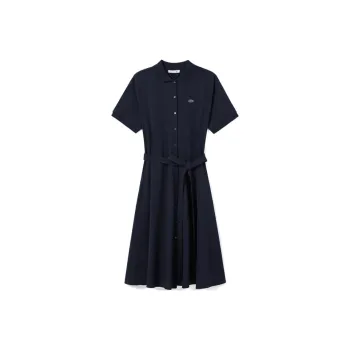 LACOSTE Mini piqué Polo Dress