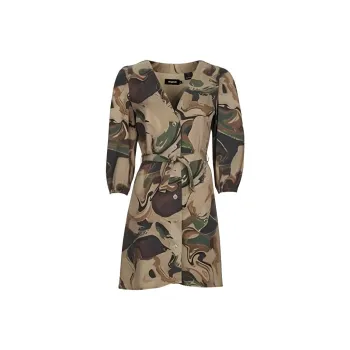 Desigual Long Sleeved Dress Women's Multicolor