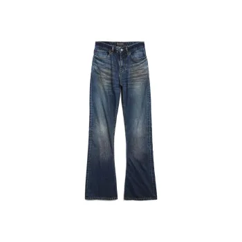Balenciaga Logo Patch Bootcut Jeans