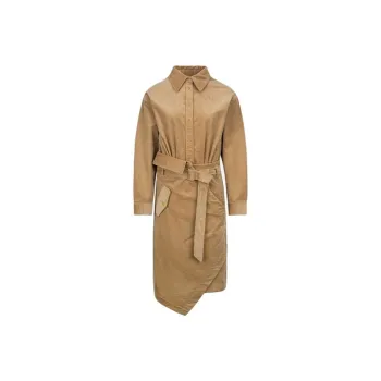 EVISU Long Sleeved Dress Women's Camel