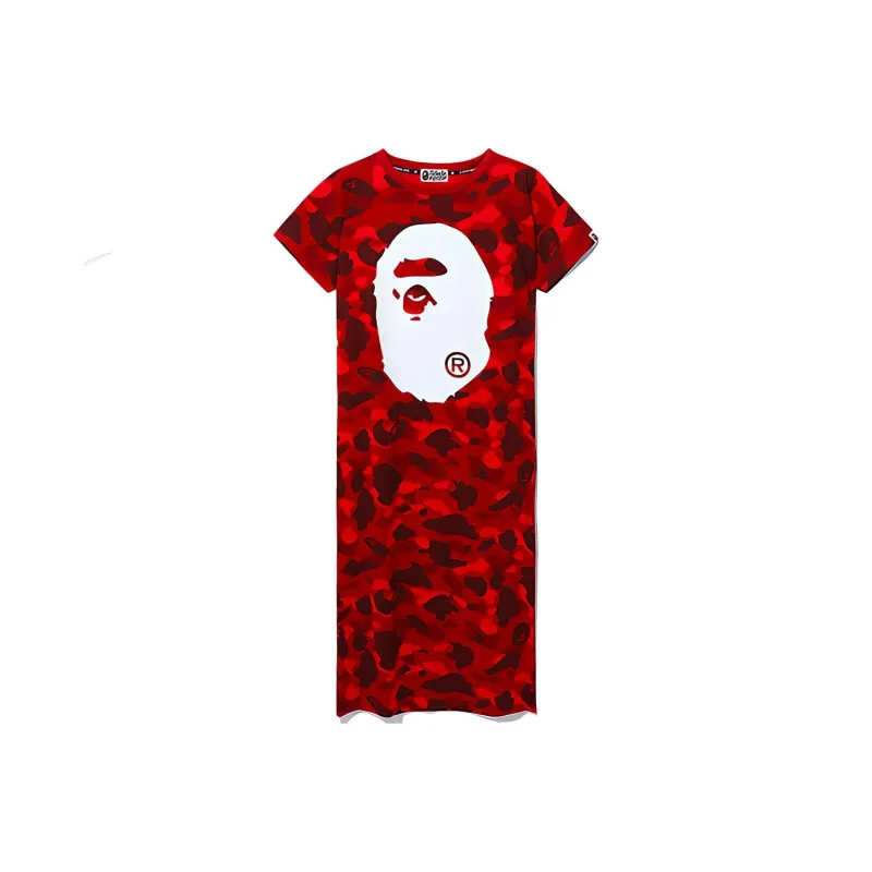 A BATHING APE Head Series Short Sleeved Dresses Women's-1