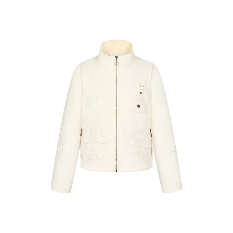 BETWEENAND Puffer Jacket Women's White-0