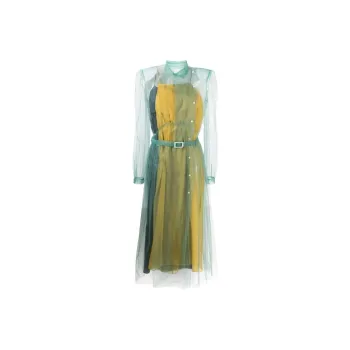 Maison Margiela Sheer Layered Midi Dress