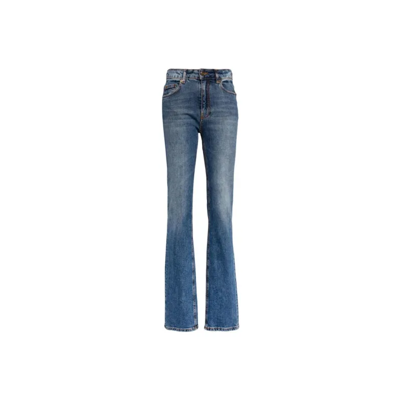 Roberto Cavalli High rise Straight leg Jeans-0