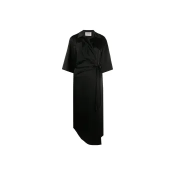 NANUSHKA Satin Wrap Dress