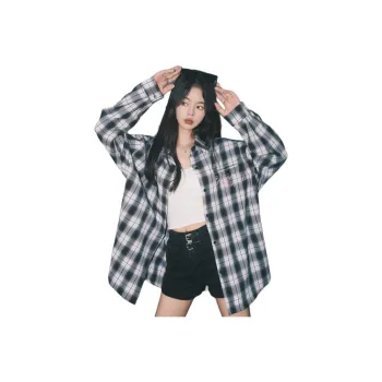 FOREVER 21 Shirts Women's Black White Plaid