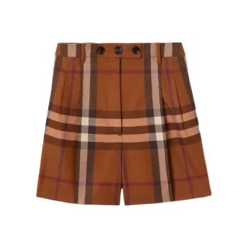 Burberry Casual Shorts Women's Birch Brown