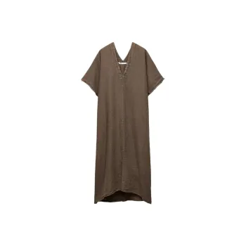 ZARA Short-Sleeved Dresses Women's Brown
