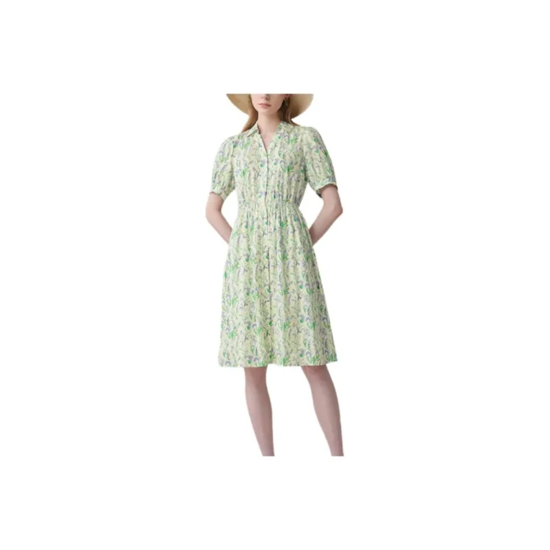 HAZZYS Short Sleeved Dress Women's Ivory-0