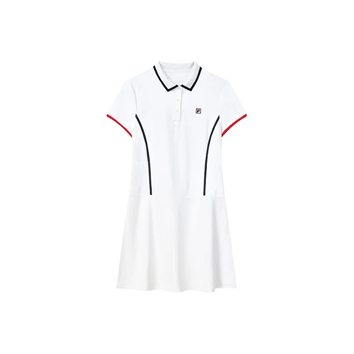 FILA Athletics Short Sleeved Dress Women's Jade White-0