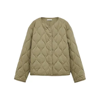 ZARA Puffer Jacket Women's Medium Khaki