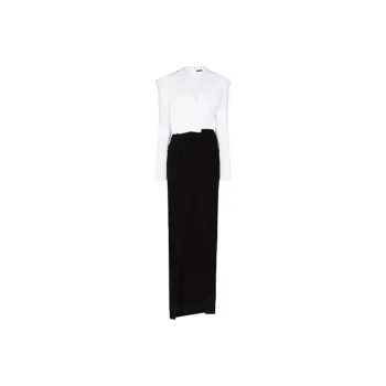 BALMAIN FW21 Long-Sleeved Dresses Women's Black White