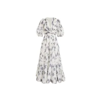 Zimmermann Short-Sleeved Dresses Women's Navy Blue