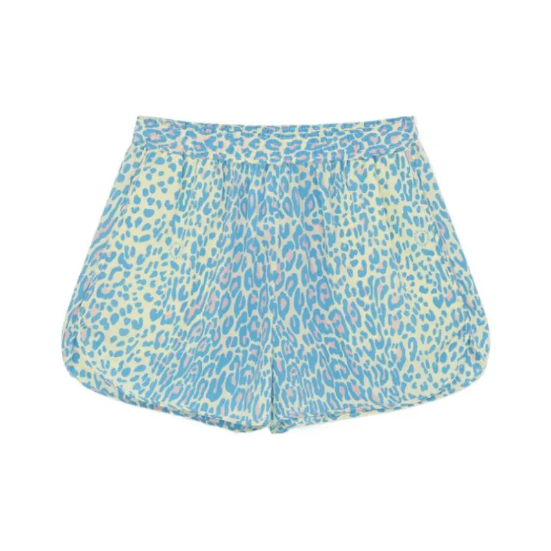 Stella McCartney Elasticated Waistband Leopard Printed Shorts-0