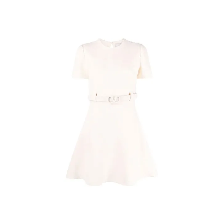 Valentino Short-Sleeved Dresses Women's White-0