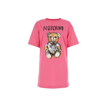 MOSCHINO Short Sleeved Dresses Women's Pink
