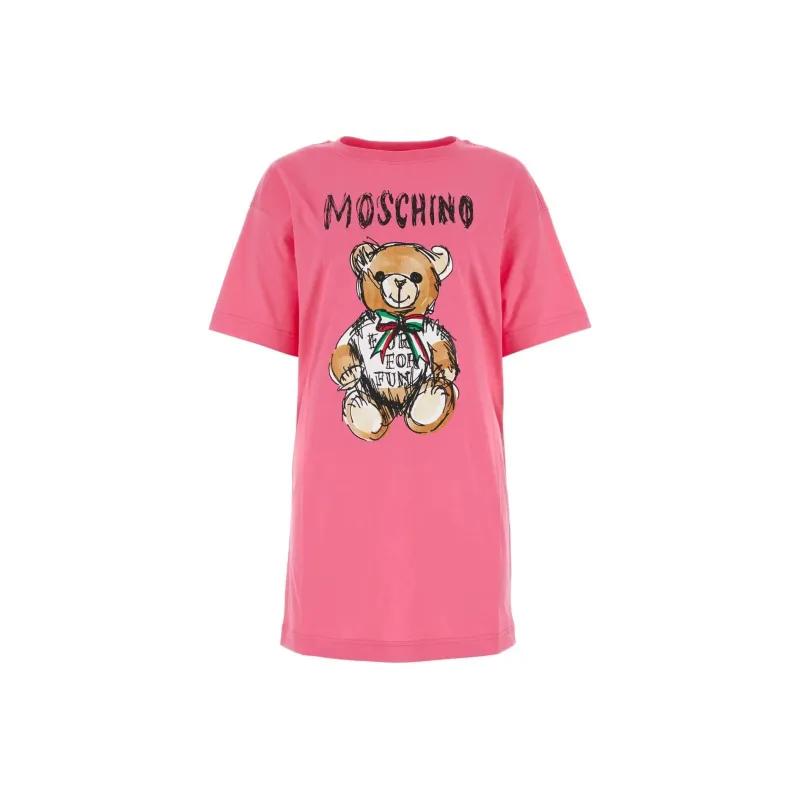 MOSCHINO Short Sleeved Dresses Women's Pink-0
